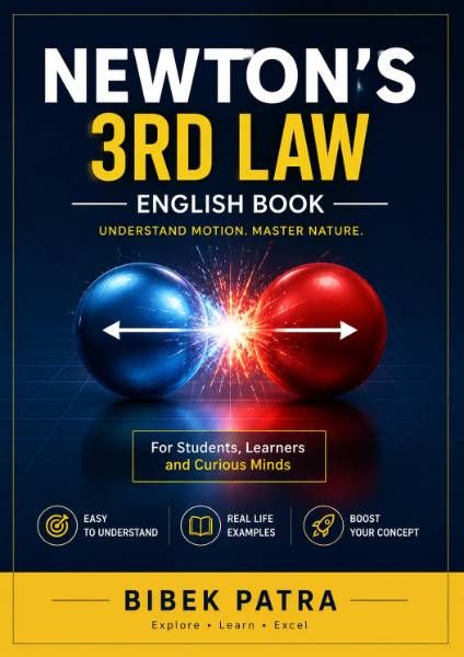 Newton's 3rd Law English book cover by Bibek Patra